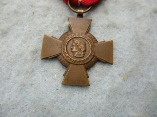 WWI French Medal Military Cross of Valor with Star WW1 2