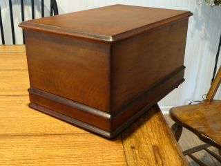 Antique 1871 Willcox & Gibbs Treadle Sewing Machine Bonnet / Coffin top 3