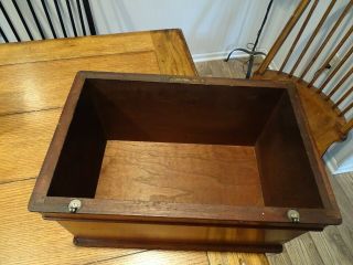 Antique 1871 Willcox & Gibbs Treadle Sewing Machine Bonnet / Coffin top 5