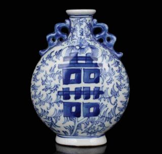 China Hand - Painted Jingdezhen Blue And White Porcelain Vase Table Decoration