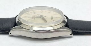 1950 ' s Vintage Rolex Oyster Perpetual Automatic 1030 St.  Steel Gents Wrist Watch 5