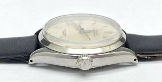 1950 ' s Vintage Rolex Oyster Perpetual Automatic 1030 St.  Steel Gents Wrist Watch 6