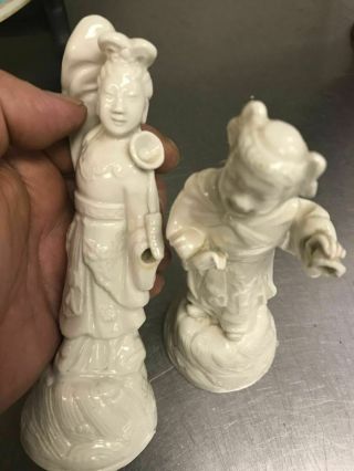 Chinese Antique Statue Of Two Little People 5