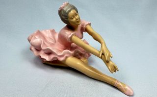Vintage Rare Pink Ballerina Porcelain Germany Unmarked Wallendorf
