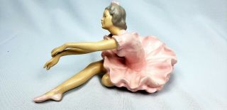 Vintage Rare Pink Ballerina Porcelain Germany Unmarked Wallendorf 2