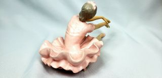 Vintage Rare Pink Ballerina Porcelain Germany Unmarked Wallendorf 3