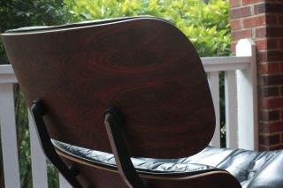 Eames Lounge Chair 670 - Authentic Black Herman Miller 1976 Rosewood 10