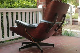 Eames Lounge Chair 670 - Authentic Black Herman Miller 1976 Rosewood 2