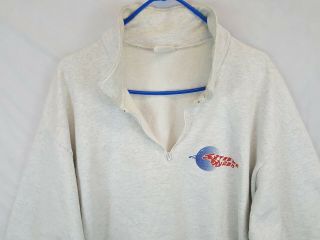 VINTAGE SWEATSHIRT 80s DOWNHILL EXTREME SKIING Snow Tourist Sz L USA 3