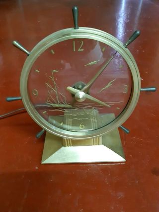 Rare Haddon Commodore electric Mystery Clock 3