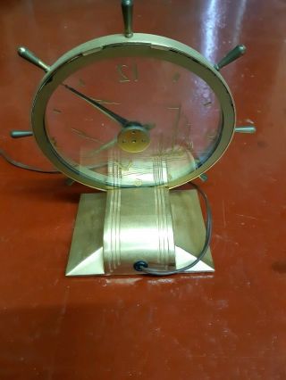 Rare Haddon Commodore electric Mystery Clock 4