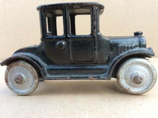 Vtg Cast Iron Ford Model T Coupe Car Arcade A.  C.  Williams Hubley 4” Long Toy Car