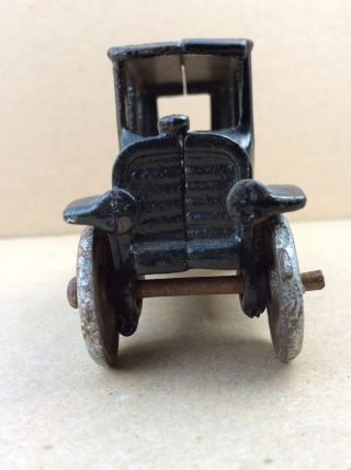 Vtg Cast Iron Ford Model T Coupe Car Arcade A.  C.  Williams Hubley 4” Long Toy Car 3