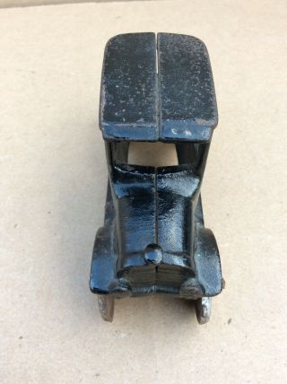 Vtg Cast Iron Ford Model T Coupe Car Arcade A.  C.  Williams Hubley 4” Long Toy Car 4