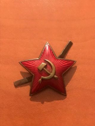Soviet Russian Army Ww2 Ussr Red Star Cap Cockade