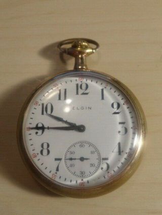 1920s Elgin Grade 291 Pocket Watch - 16s - 7j - Model 7 - 25 Yr Gold Filled Case