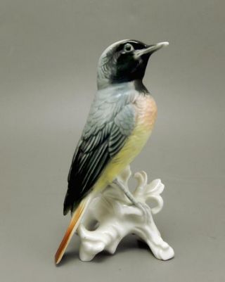 Charming Karl Ens Volkstedt Porcelain Warbler Songbird Figurine