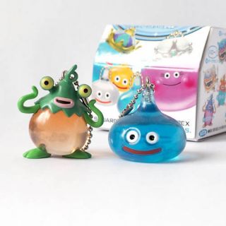 Square Enix Sqex Toys Dragon Quest Crystal Monster Blue Slime Set Of 2 Keychain