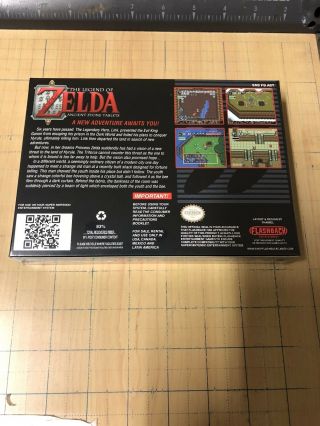 Zelda Ancient Stone Tablets,  CIB Complete Box Set SNES,  NTSC,  Read Descript. 2