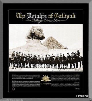 Anzacs The Spirit Of Anzac The Knights Of Gallipoli Anzacs Limited Edition Prin