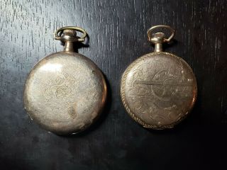 Two Elgin Pocket Watches,  18 Size And A 16 Size,  Gold Filled