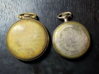 Two Illinois Pocket Watches.  One 18 Size 17 Jewel,  And A 16 Size