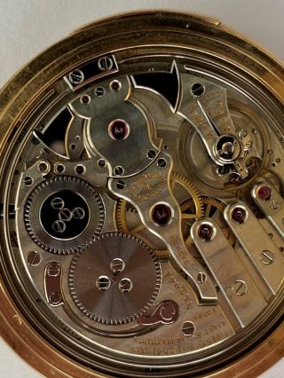 VACHERON & CONSTANTIN MINUTE REPEATER WITH EXTRACT 18K GOLD POCKET WATCH 11