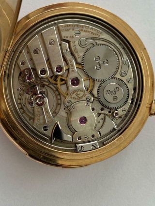 VACHERON & CONSTANTIN MINUTE REPEATER WITH EXTRACT 18K GOLD POCKET WATCH 4