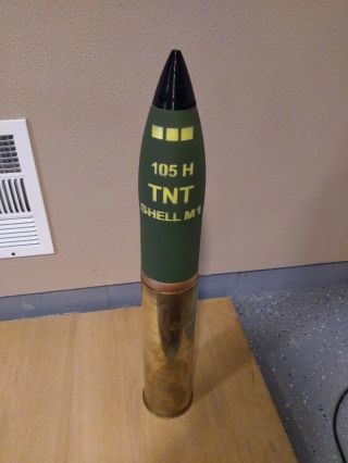 UNFINISHED 3D printed 105MM M1 Artillery Shell - Piggy Bank - Life size 6