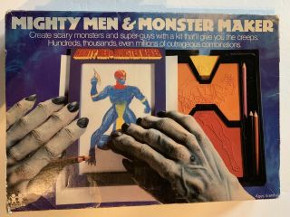 Vintage 1979 Tomy Mighty Men Monster Maker