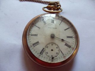 Antique Waltham 18 Size Open Face Pocket Watch