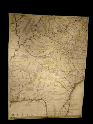 A Antique Map Of South Eastern United States
