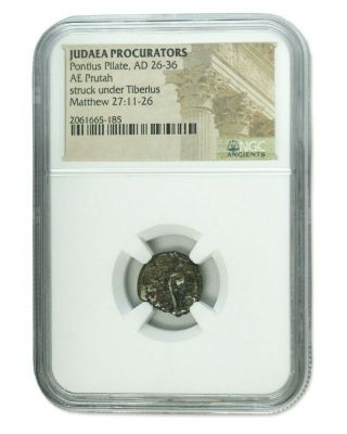 Pontius Pilate,  Ancient Biblical Roman Coin,  Ngc