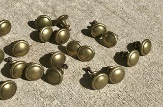 24 brass knobs cabinet drawer pulls Round Ring Style Gold 3
