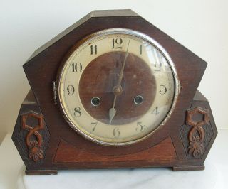 Vintage Haller Art Deco Striking Mantel Clock