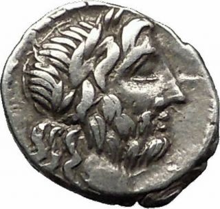 Roman Republic Win Vs Hannibal 2nd Punic War 88bc Ancient Silver Coin I55465