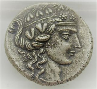 Ancient Greek Ar Silver Tetradrachm Coin Thasos 16.  86grams