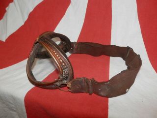 WW2 Japanese Pilot Goggles of a navy flying corps.  MAN.  Very Good 2