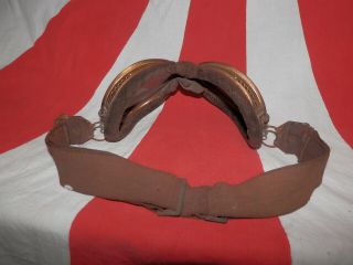 WW2 Japanese Pilot Goggles of a navy flying corps.  MAN.  Very Good 3