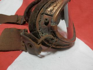 WW2 Japanese Pilot Goggles of a navy flying corps.  MAN.  Very Good 6