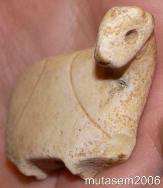 56mm Ancient Asia Minor Stone Pendant Amulet,  4000,  Years Old,  Mc33,