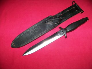 Rare Post Wwii Premier Survival Ii Gerber Style Knife With Leather Sheath Exc.