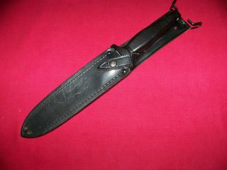 Rare Post WWII Premier Survival II Gerber Style Knife With Leather Sheath Exc. 3