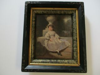 Early American Painting By William Winner Pennsylvania Antique Portrait Girl Old