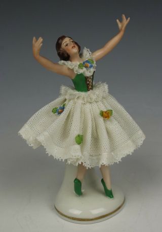 Ackermann & Fritze Dresden lace figurine 