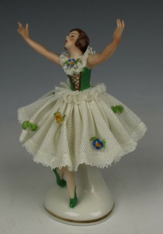 Ackermann & Fritze Dresden lace figurine 