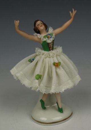Ackermann & Fritze Dresden lace figurine 