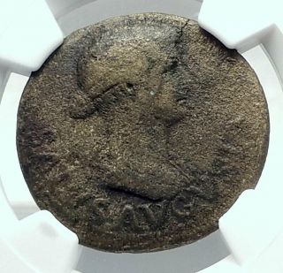 Livia Wife Of Augustus 22ad Rome Ancient Roman Coin Of Tiberius Ngc I79210