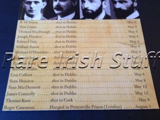 1916 Easter Rising Irish Republican Army Rebel Patriot Rare Memorial Print 3