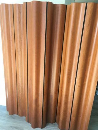 Eames For Herman Miller Cherry Molded Plywood Folding Screen $3295